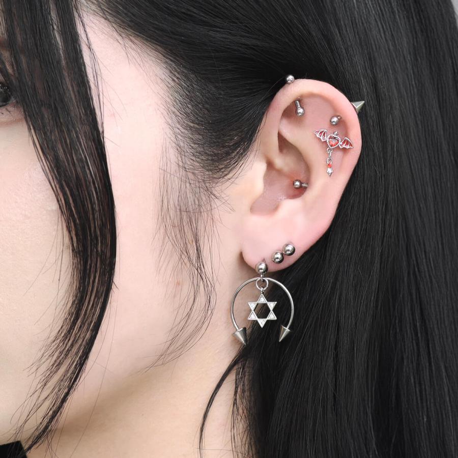 ROQUE（ロキ） 軟骨 ピアス ボディピアス 20G 18G 16G 14G ストレート