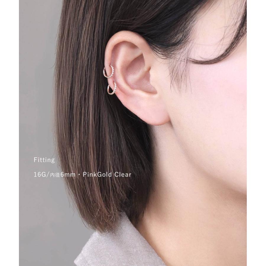 ROQUE（ロキ） (2個セット)(新型)ボディピアス 18G 16G 14G CZ