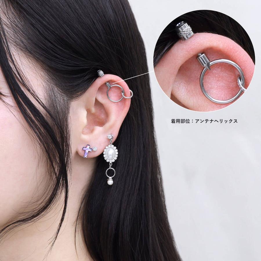 ROQUE（ロキ） ボディピアス 18G 16G用 スクリュー カスタマイズ