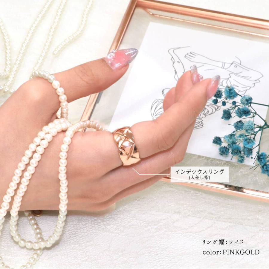 ROQUE（ロキ） ステンレスリング キルティング デザイン リング 指輪(1