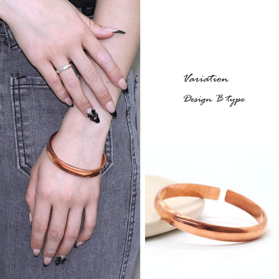 ROQUE（ロキ） 純銅バングル ブレスレット 選べるデザイン 巾着