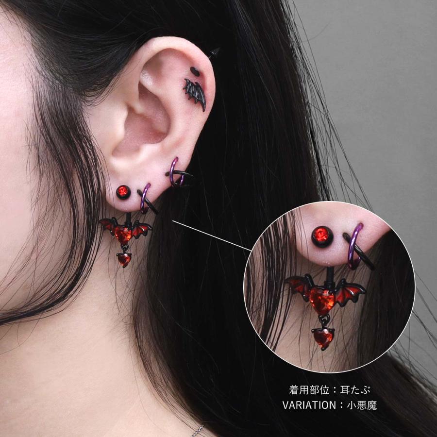 ROQUE（ロキ） へそピアス 14G ボディピアス ダークネス パンク 肋骨