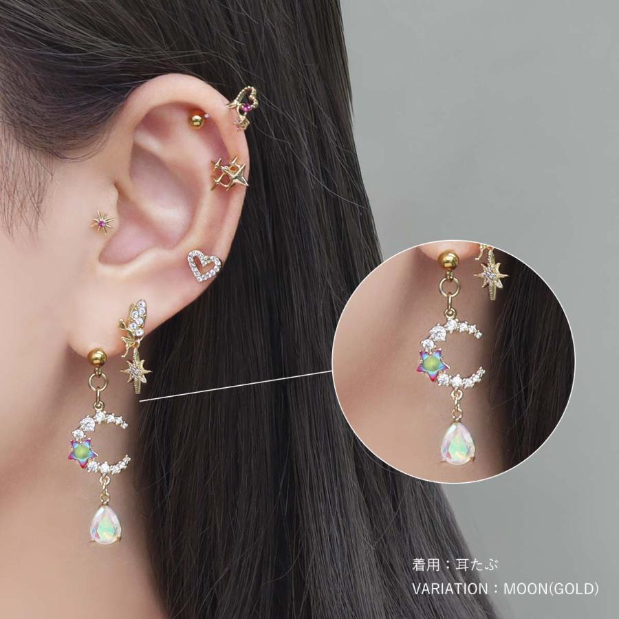 ROQUE（ロキ） ボディピアス 16G エレガント オーロラ ジュエル