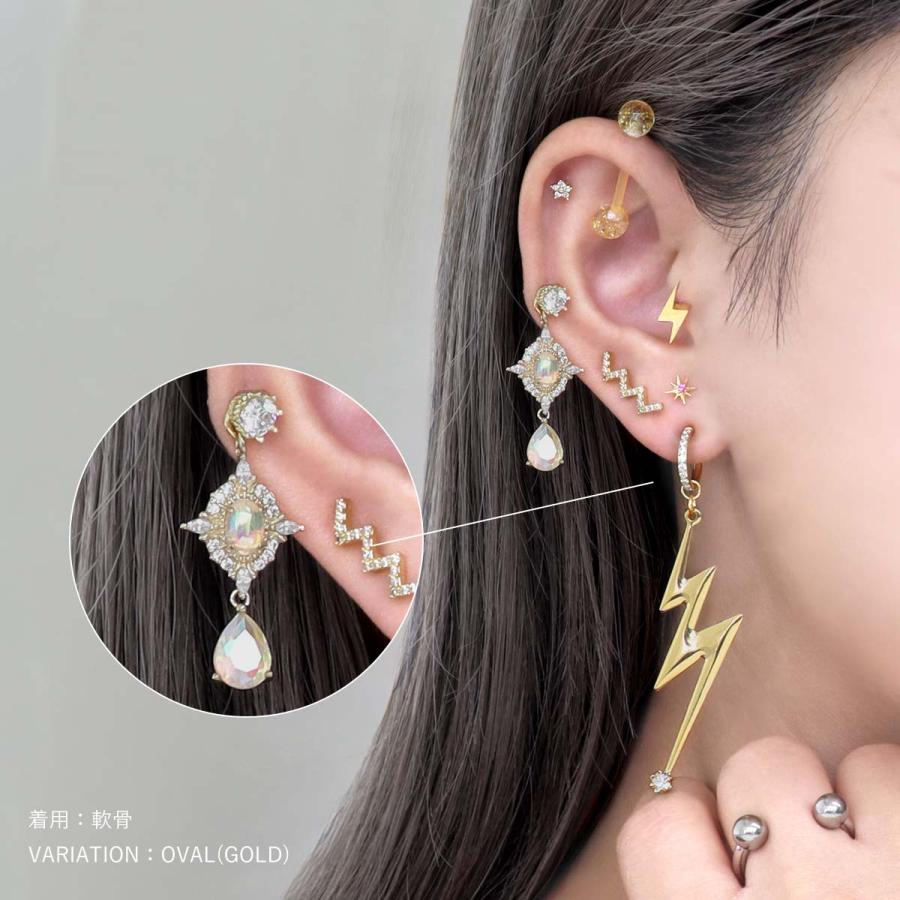 ROQUE（ロキ） ボディピアス 16G エレガント オーロラ ジュエル