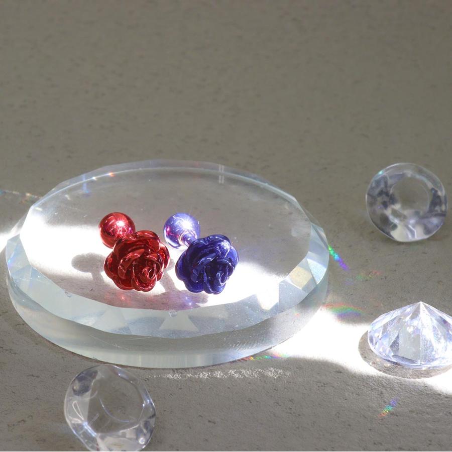 ボディピアス 16G 14G リアルローズストレートバーベル(1個売り)(オマケ革命) | ROQUE | 10