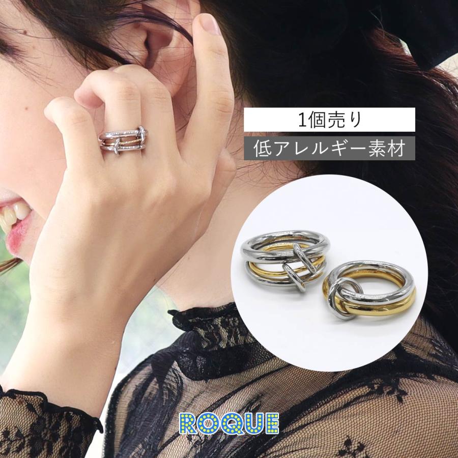 ROQUE リング 指輪 2連/3連ニュアンスデザイン ファッション