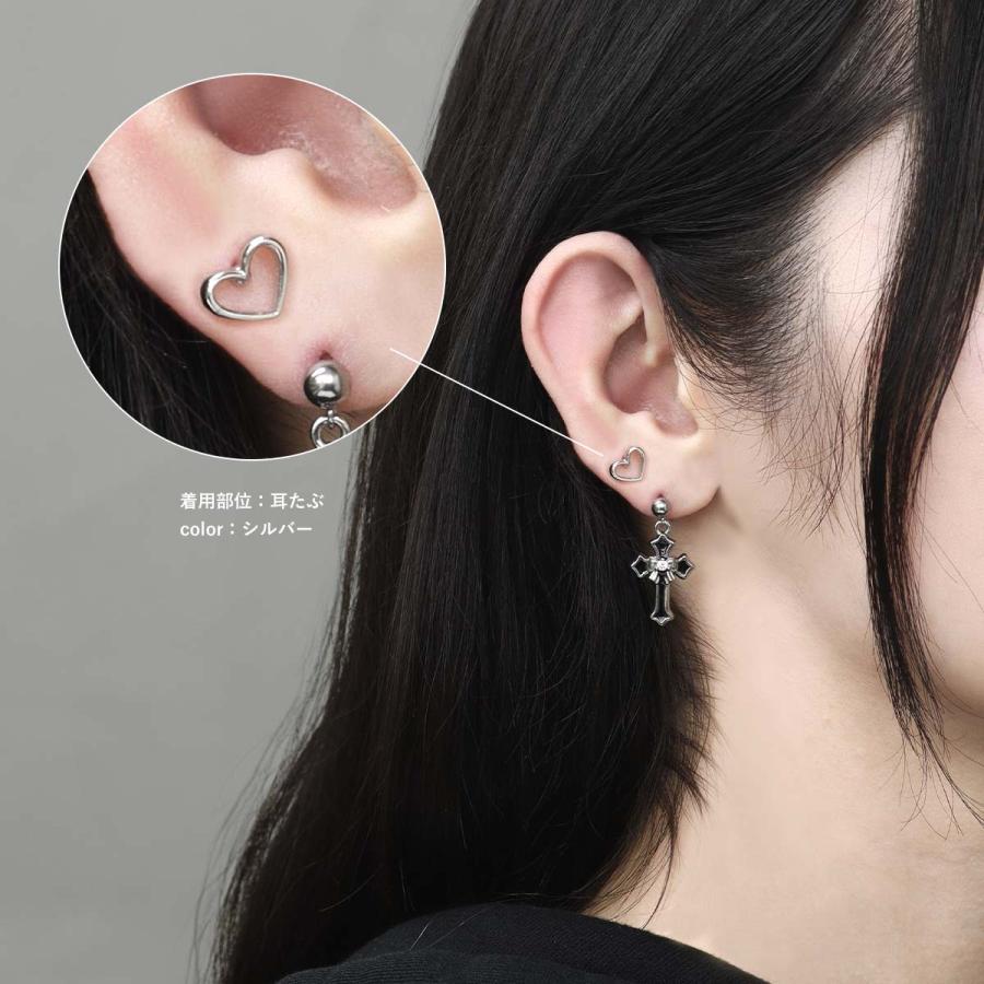 ROQUE（ロキ） ボディピアス 16G ハートフレーム ストレートバーベル(1