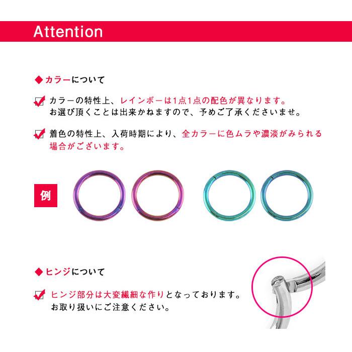 ボディピアス 軟骨ピアス 18g 16g 14g シンプルワンタッチリング セグメントクリッカー 1個売り オマケ革命 K r012 E2 ボディピアス 軟骨ピアス Roque 通販 Yahoo ショッピング