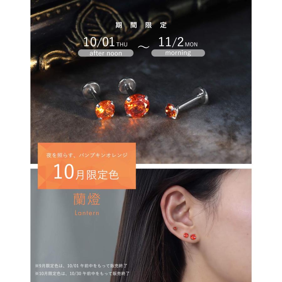 ROQUE（ロキ） (新タイプ)立爪CZインターナル 限定色 軟骨 ボディ