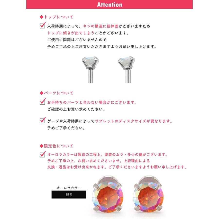 ROQUE（ロキ） (2個セット)(新タイプ)立爪CZインターナル 限定色 金属