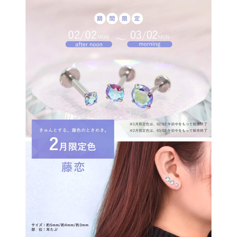 ROQUE（ロキ） (2個セット)(新タイプ)立爪CZインターナル 限定色 金属