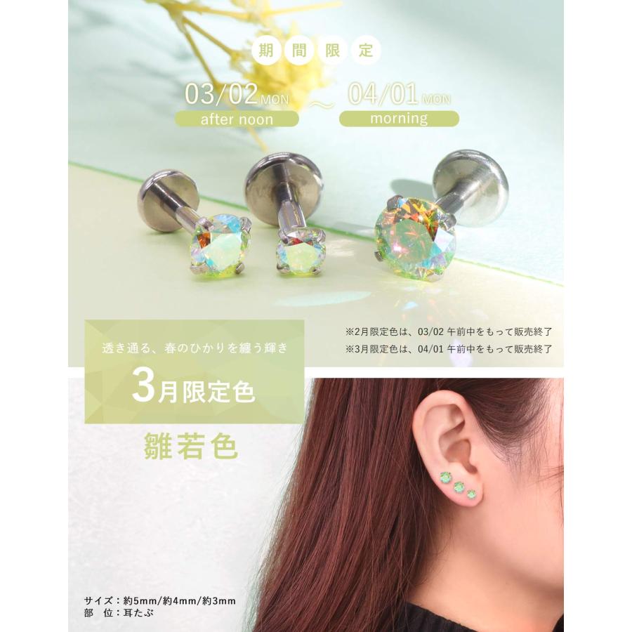 ROQUE（ロキ） (2個セット)(新タイプ)立爪CZインターナル 限定色 金属