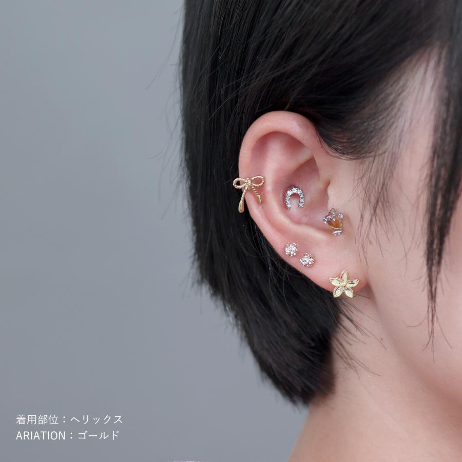 ROQUE（ロキ） ボディピアス 16G ツイストリボンストレートバーベル(1