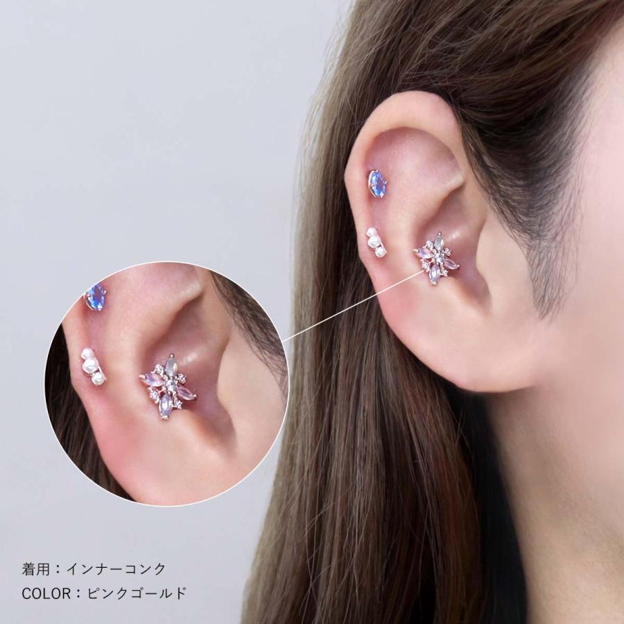 ROQUE（ロキ） ボディピアス 16G 4色 ジュエル ストレートバーベル(1個