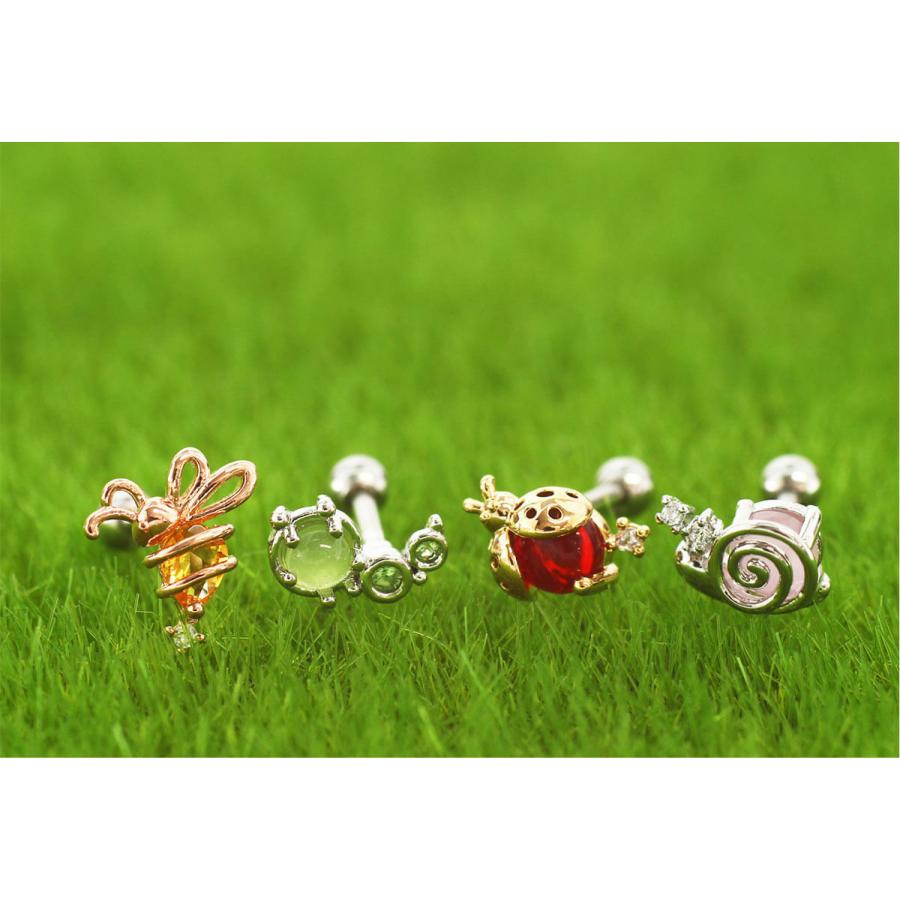 ROQUE（ロキ） ボディピアス 16G 虫モチーフ カラージュエル