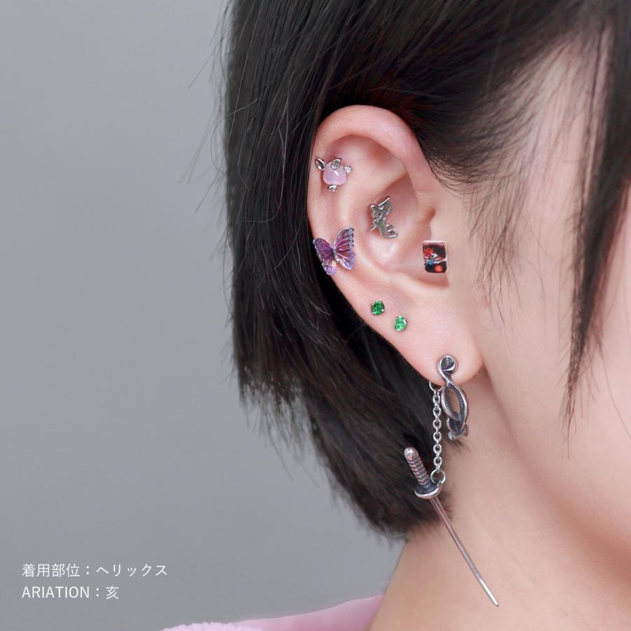 ROQUE（ロキ） ボディピアス 16G 十二支モチーフ ストレートバーベル(1