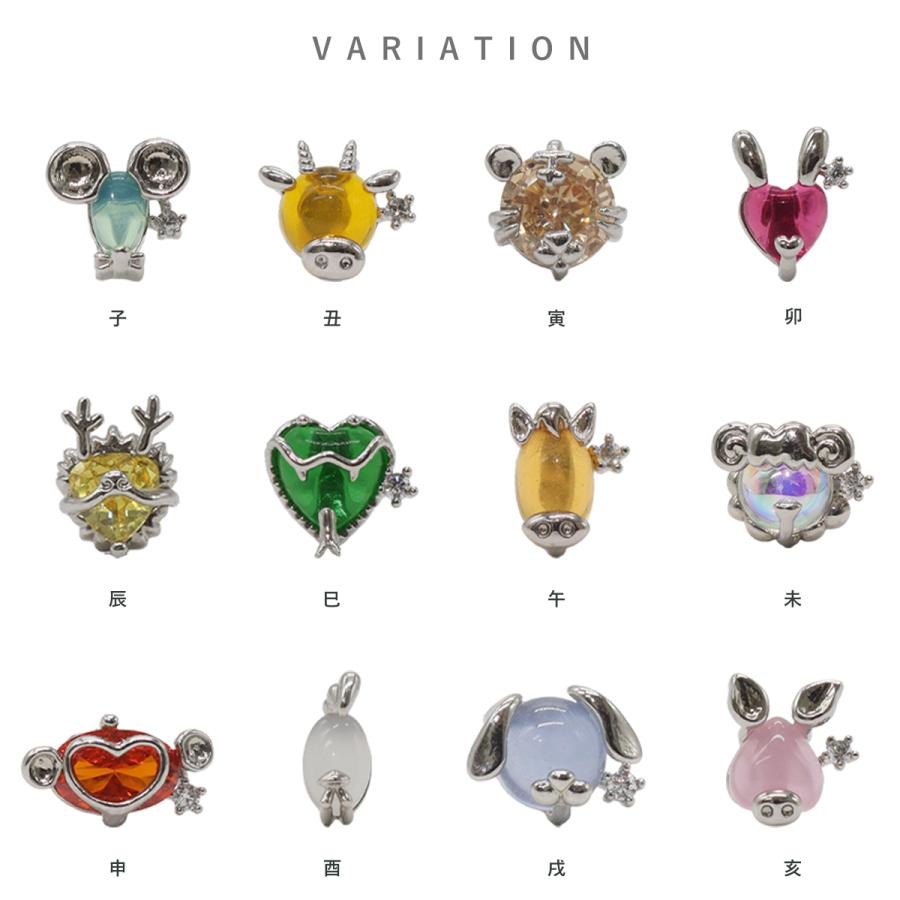 ROQUE（ロキ） ボディピアス 16G 十二支モチーフ ストレートバーベル(1