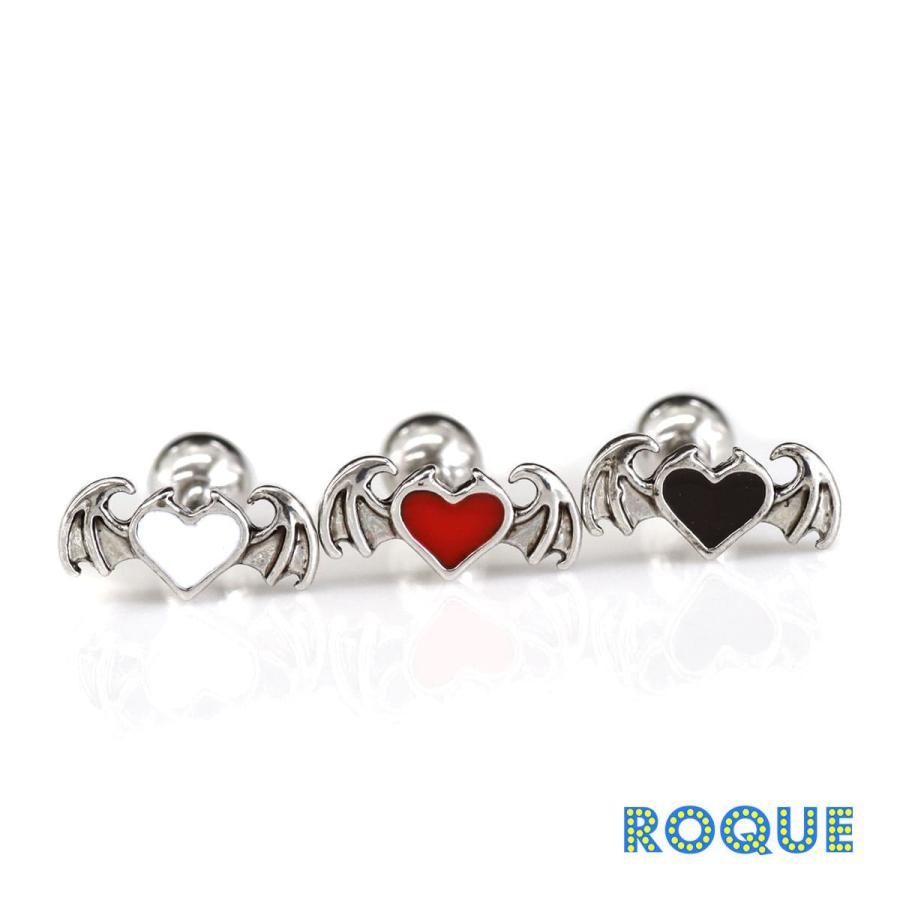 ROQUE（ロキ） ボディピアス 16G プチ デビル ハート ストレート
