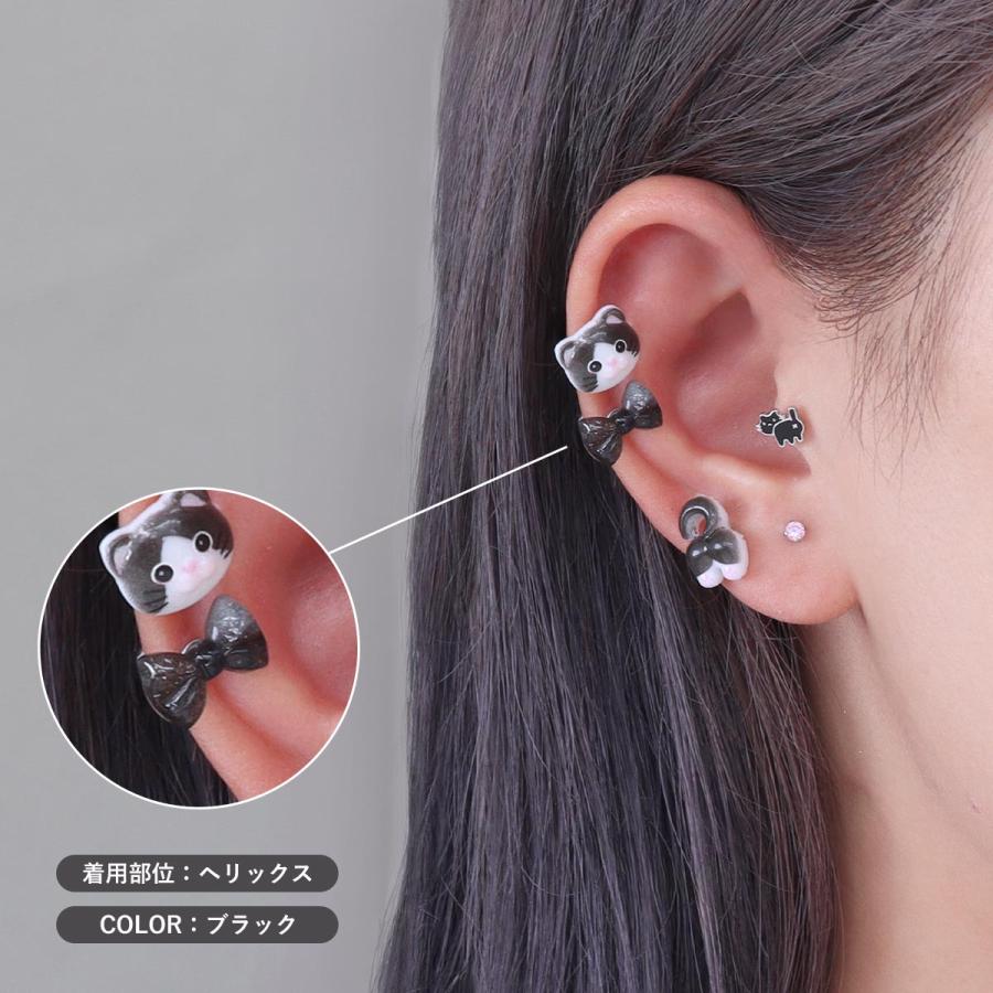 ROQUE（ロキ） ボディピアス 16G ゆめかわ キュート リボン ストレート