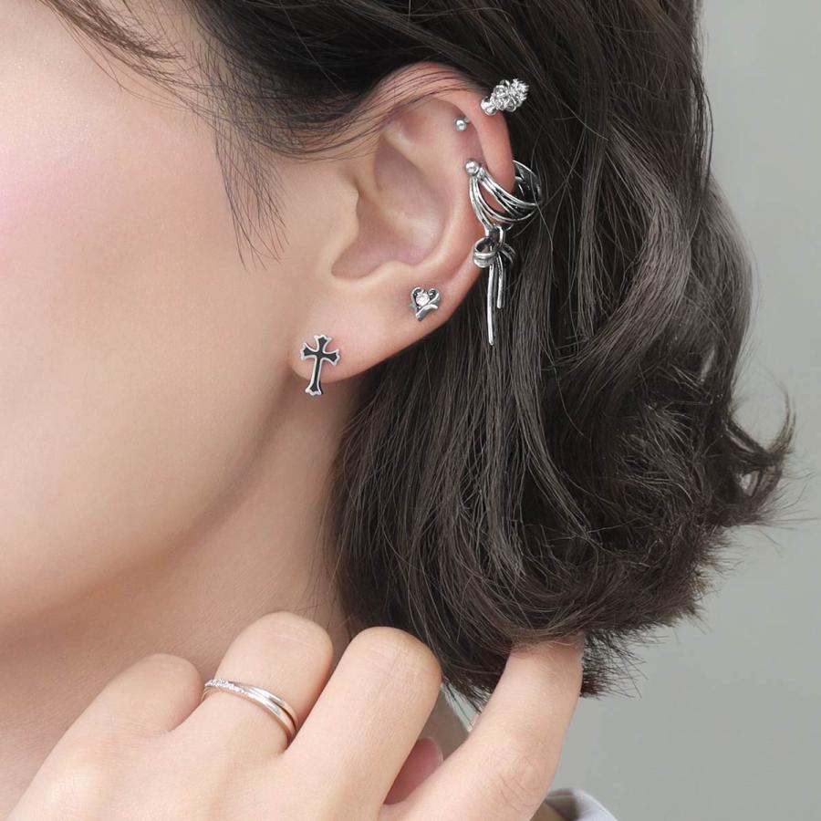 ROQUE（ロキ） ボディピアス 16G ゴシック リボン シールド ボディ