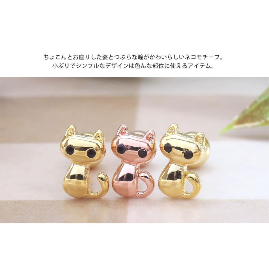 ROQUE（ロキ） ボディピアス 16G お座りねこ ストレートバーベル(1個