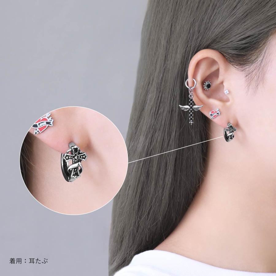 ROQUE（ロキ） ファッションピアス 20G ゴシック デザイン クロス