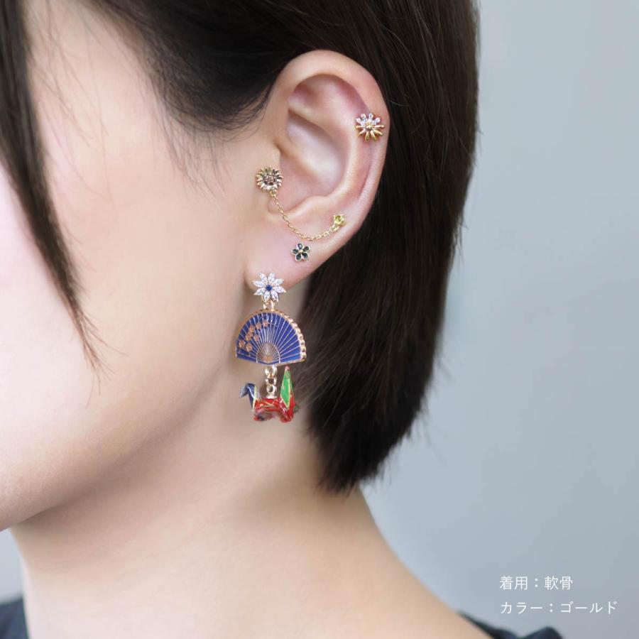 ROQUE（ロキ） ボディピアス 16G シンプル ジュエル フラワー