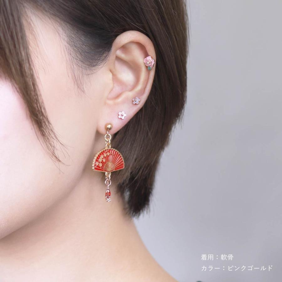 ROQUE（ロキ） ボディピアス 16G カラー ロゼッタ ストレートバーベル