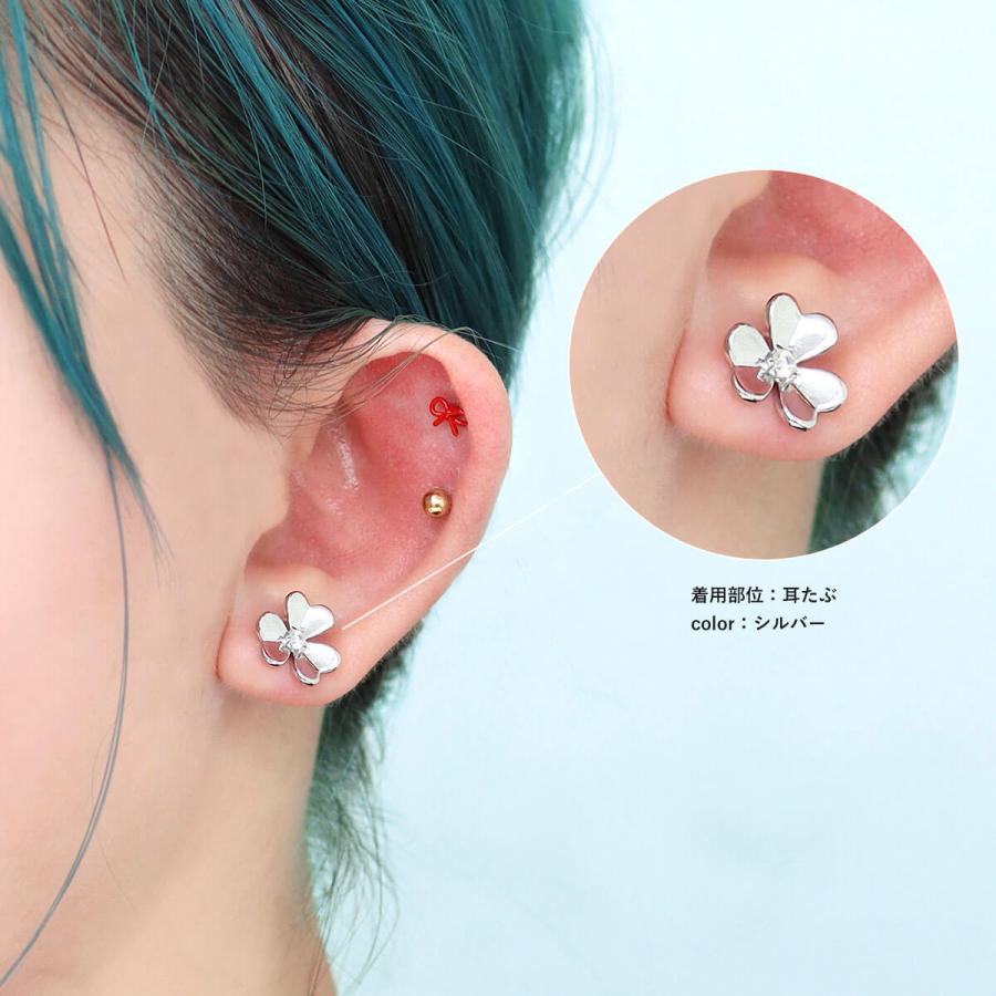 ROQUE（ロキ） ボディピアス 16G カタバミ ジュエル ストレート