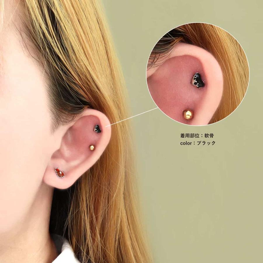 ボディピアス 16G カラー フォンデュ ハート ストレートバーベル(1個売り)(オマケ革命) | ROQUE | 07