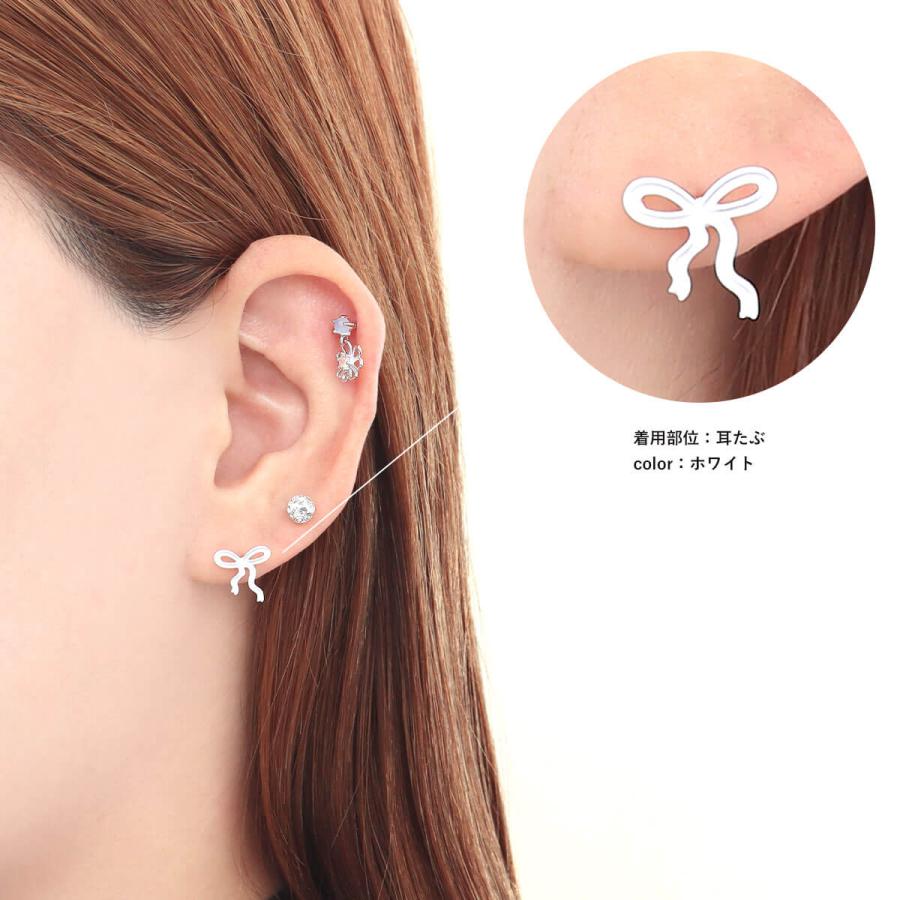 ボディピアス 16G ウェーブ パステルリボン ストレートバーベル(1個売り)(オマケ革命) | ROQUE | 06