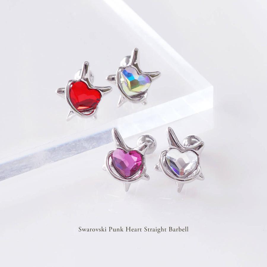 ROQUE（ロキ） ボディピアス 16G スワロフスキー パンク ハート