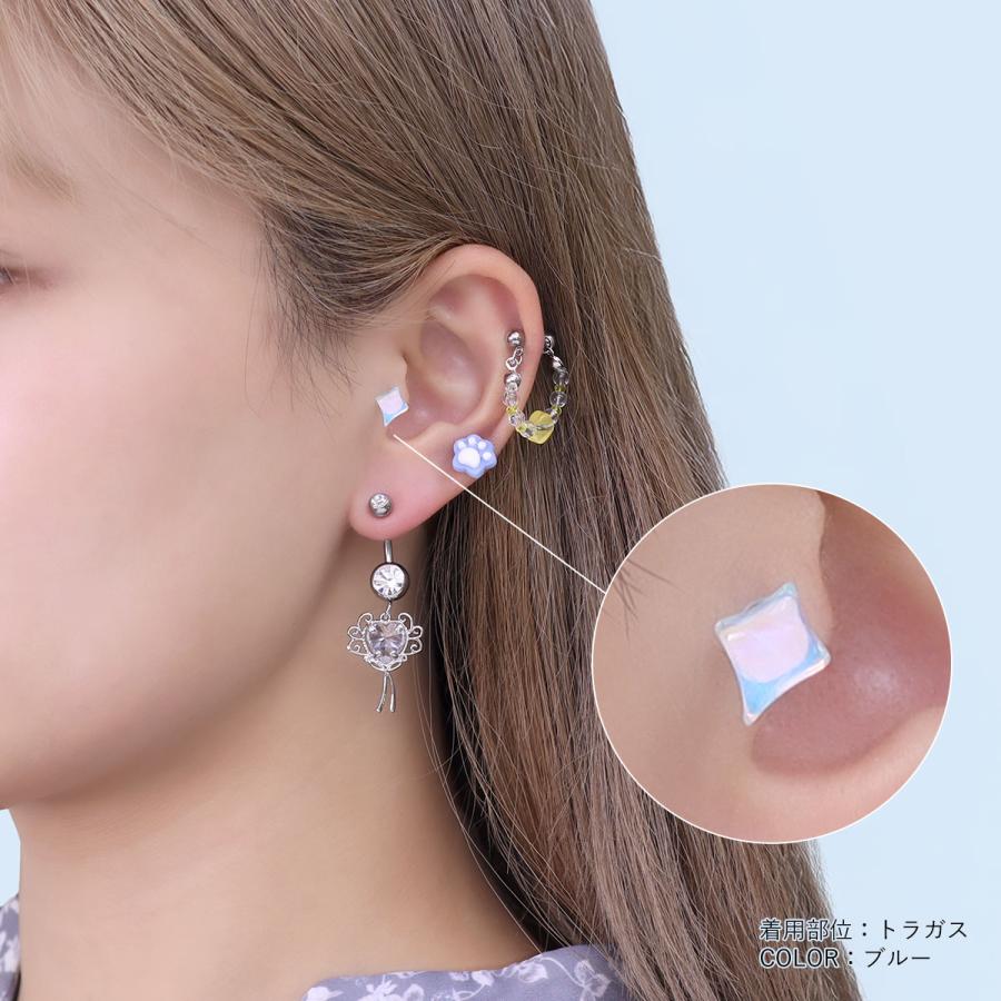 ROQUE（ロキ） ボディピアス 16G ウォーター オーロラ ストレート
