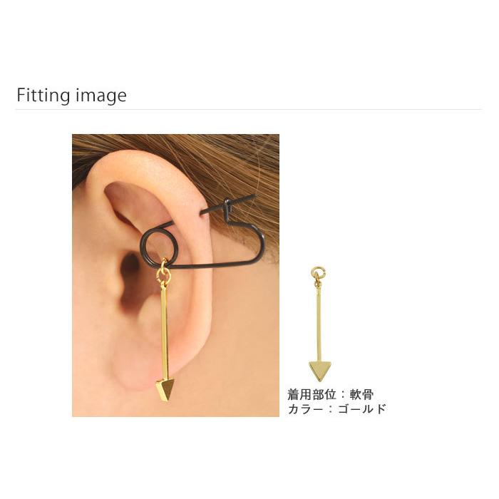 ROQUE（ロキ） ボディピアス 20G 18G 16G 14G 矢印モチーフ チャーム