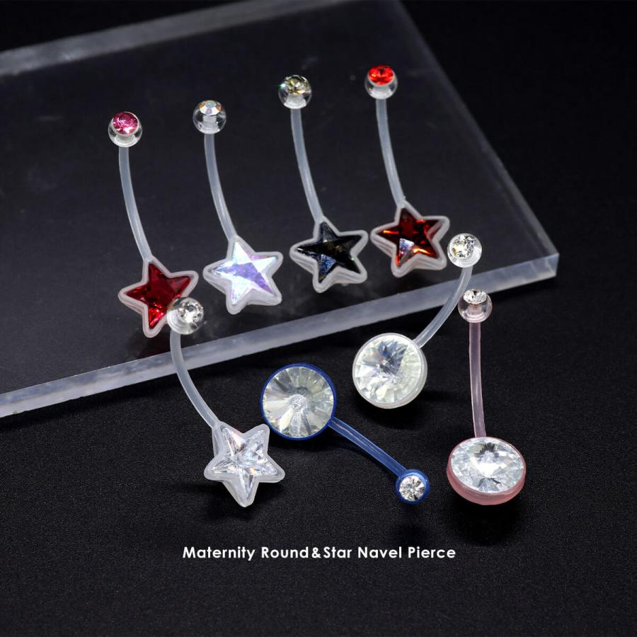 ROQUE（ロキ） へそピアス 14G ボディピアス バナナバーベル バイオ