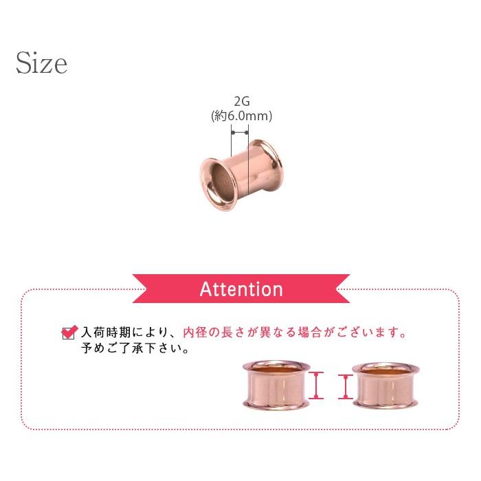 ROQUE（ロキ） ボディピアス 2G 定番カラーダブルフレアアイレット(1個