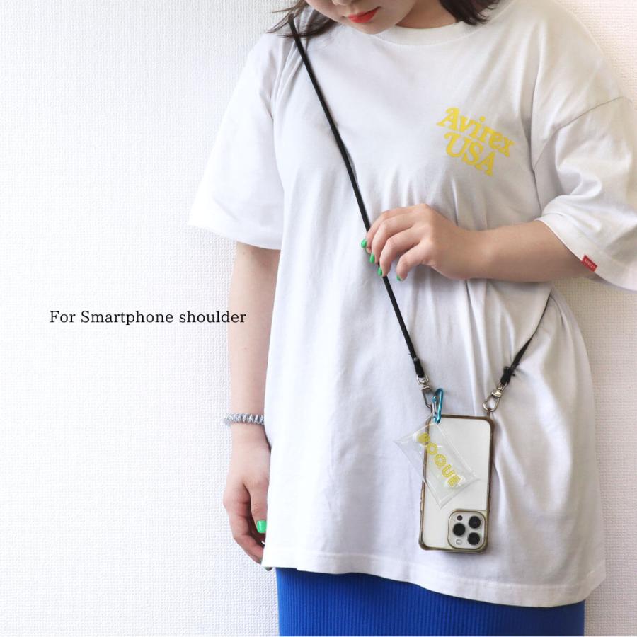 ROQUE（ロキ） カラビナ付き クリアマルチケース ROQUEロゴ入り クリア