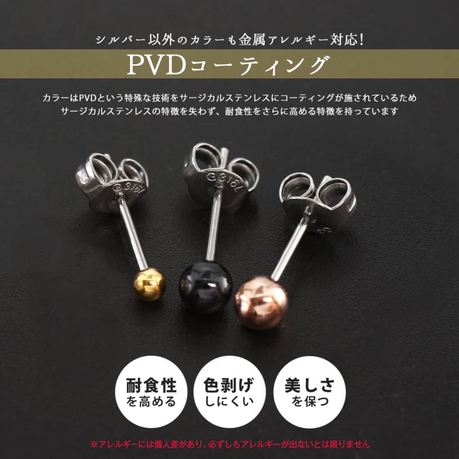 ROQUE（ロキ） (両耳用) 金属アレルギー対応 ピアス ハイテク スタッド