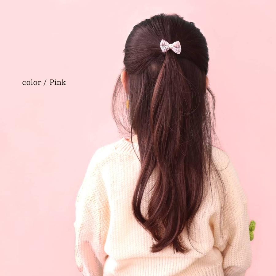 ROQUE（ロキ） (キッズ用) るりあん チェック リボン ヘアゴム ヘア