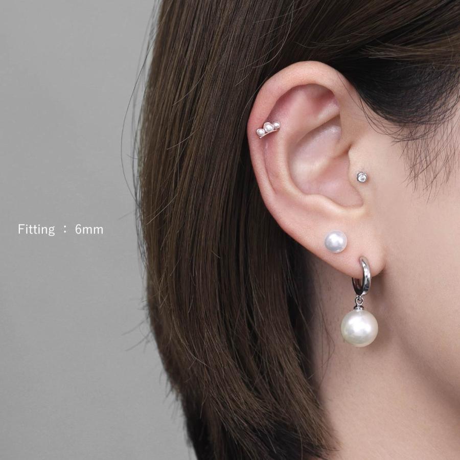 ボディピアス 18G 16G 14G 対応 パール キャッチ カスタマイズパーツ カスタマイズ カスタム用パーツ 片耳用(1個売り)(オマケ革命) | ROQUE | 10