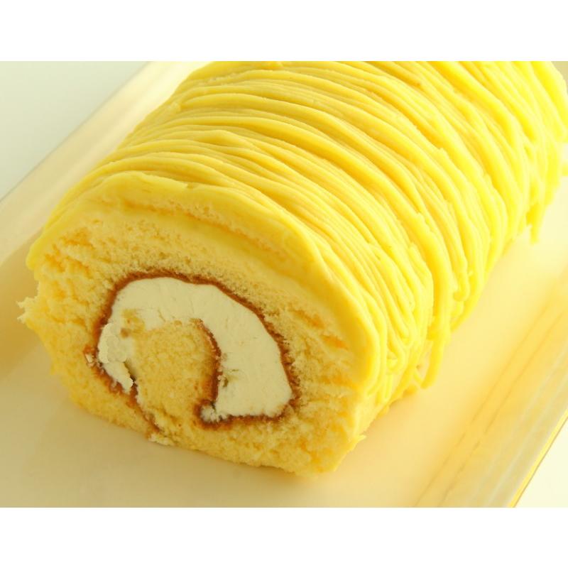 黄金 の モンブランロール 長さ１４センチ スイーツ H 001 ロリアン洋菓子店ヤフーショップ 通販 Yahoo ショッピング