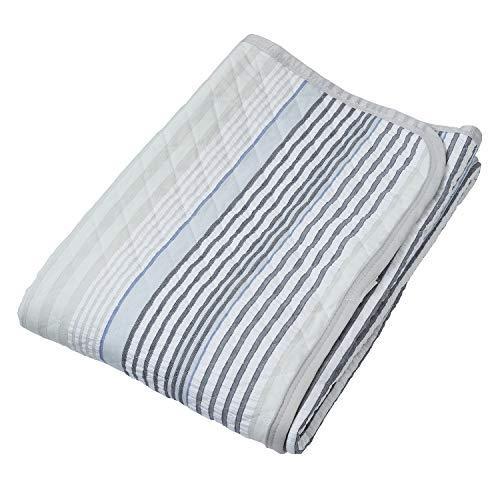 予約販売品 西川 リビング 敷きパッド シングル 綿 麻 リバーシブル サッカー地 パイル地 両面使える 四隅ゴムバンド付き 洗える ネイビー Mee 最適な価格 Atempletonphoto Com