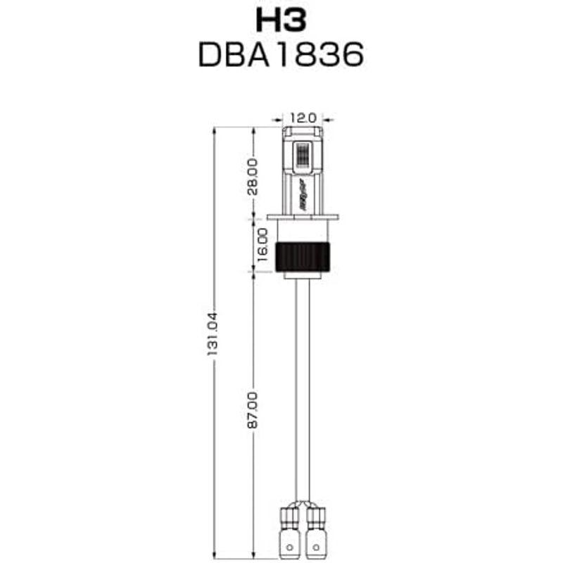 BELLOF (ベロフ) ヘッド&フォグLEDバルブ プレシャス・レイR 6000K H3 DBA1836 白｜rosashop｜03