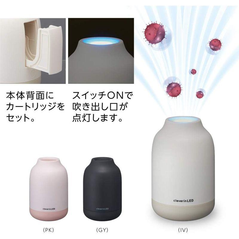 ドウシシャ 除菌 消臭器 クレベリンLED搭載 ポット グレー CLGU-061GY｜rosashop｜11