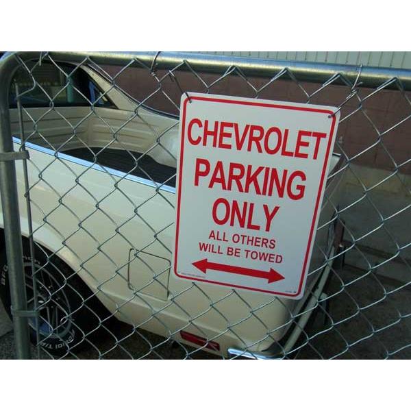 プラスチックサインボード　CHEVROLET PARKING ONLY　/　シボレー専用駐車場  CA-29｜rose-bowl