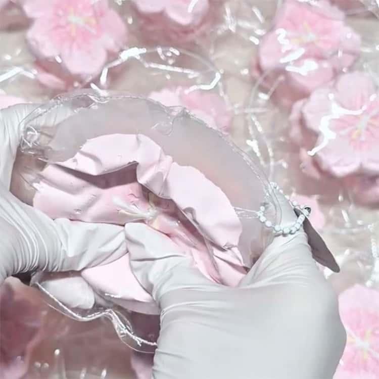 スクイーズ 桜 さくら メロジョイ おもちゃ ピンク 水感スクイーズ