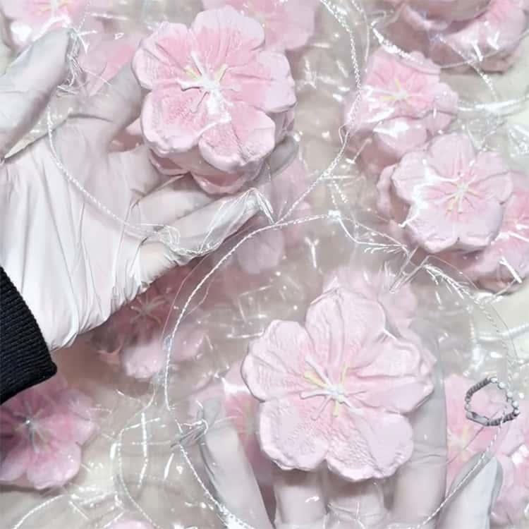 スクイーズ 桜 さくら メロジョイ おもちゃ ピンク 水感スクイーズ