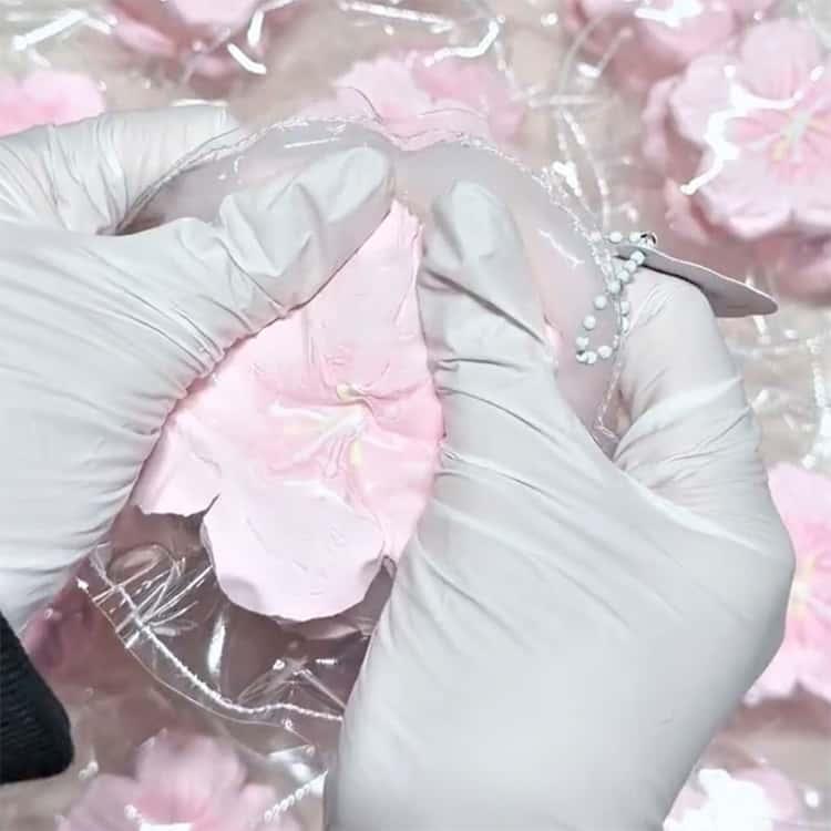 スクイーズ 桜 さくら メロジョイ おもちゃ ピンク 水感スクイーズ