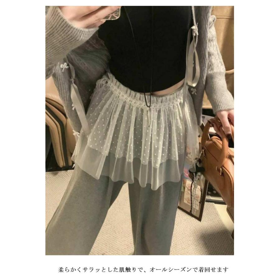 付け裾 チュール ラップスカート レイヤード レディース 重ね着風 つけ裾 重ね着 透け スカート ボックス シフォン インナー フェイクレイヤード |  | 10