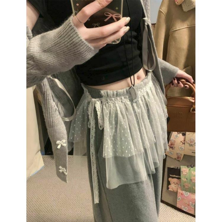 付け裾 チュール ラップスカート レイヤード レディース 重ね着風 つけ裾 重ね着 透け スカート ボックス シフォン インナー フェイクレイヤード |  | 03